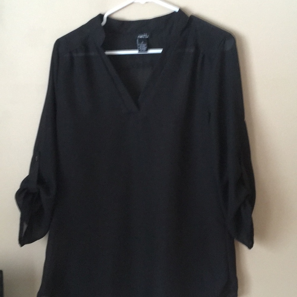 Women’s Black Sheer blouse